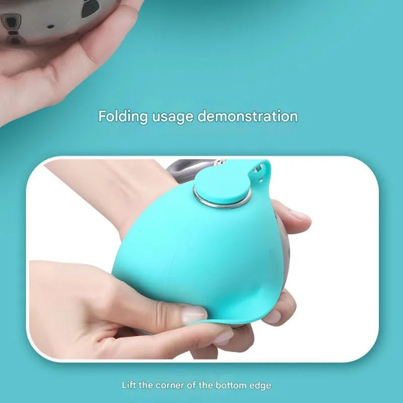 Gourde Portable avec Bol Intégré pour Chien — Hydratation Facile en Promenade