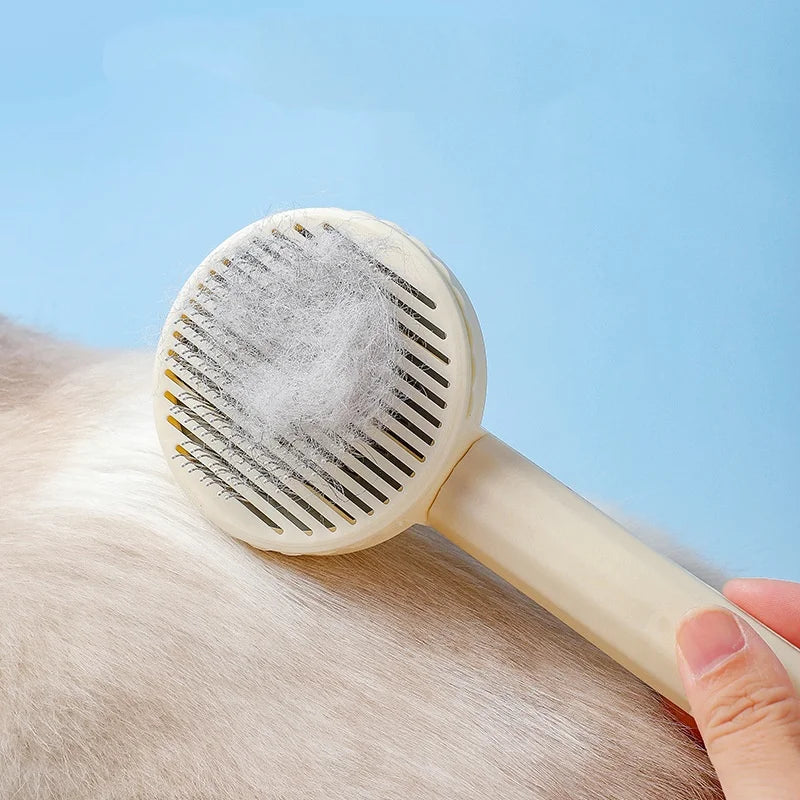 Brosse Auto-Nettoyante pour Chien — Retire les Poils en 1 Clic
